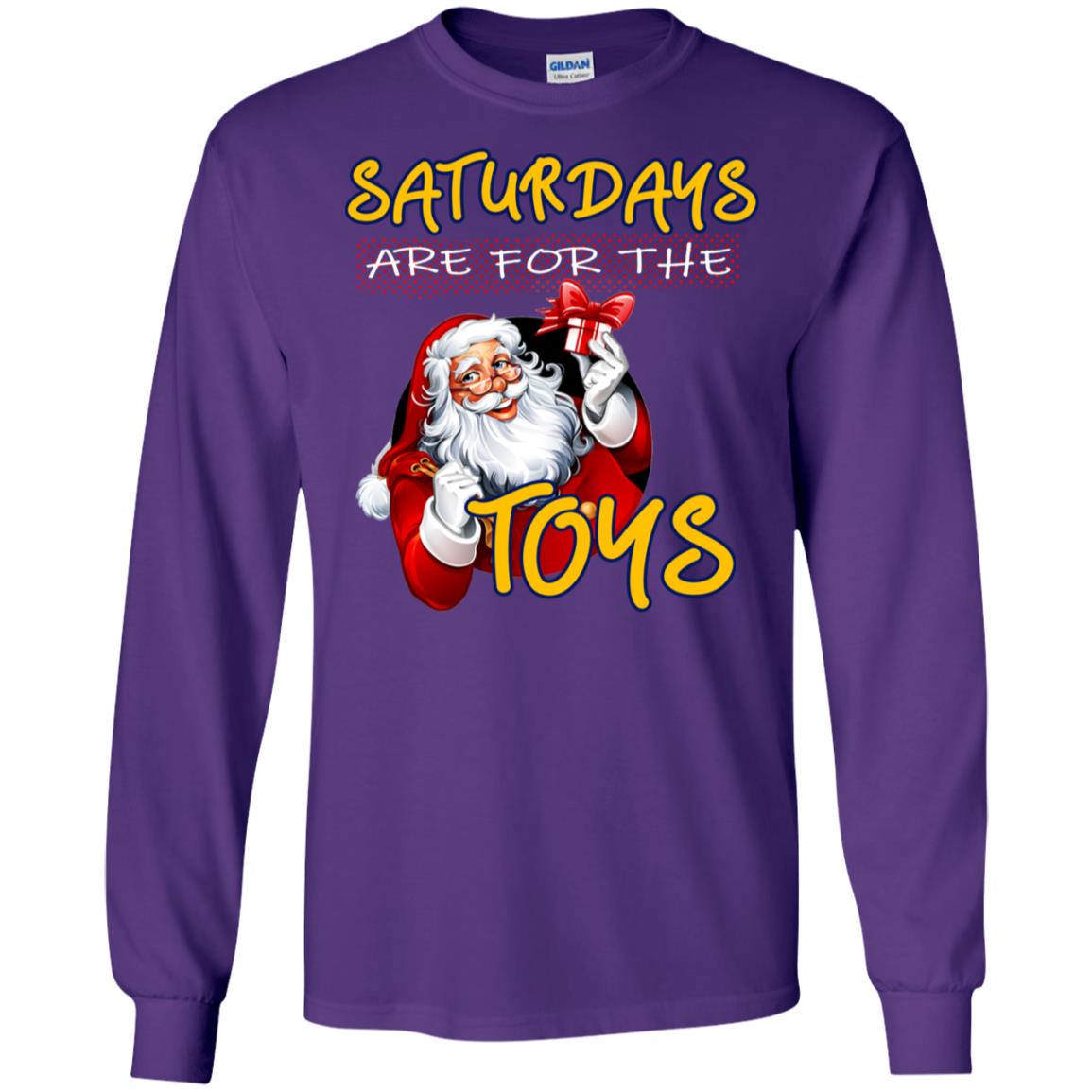 Saturdays Are For The Toys Santa X-mas Gift Shirt Purple