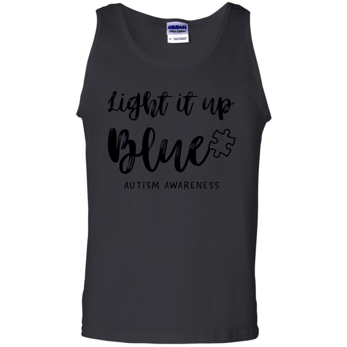 Autism Awareness Shirts Light It Up Blue Black