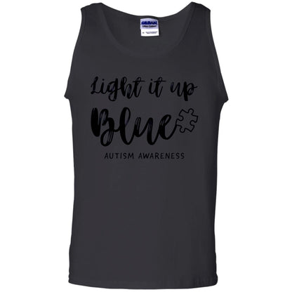 Autism Awareness Shirts Light It Up Blue Black