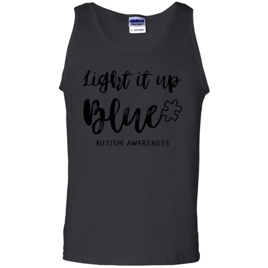 Autism Awareness Shirts Light It Up Blue Black