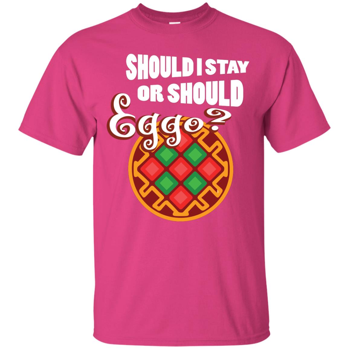 Waffle Lover T-shirt Should I Stay Or Should Eggo Heliconia