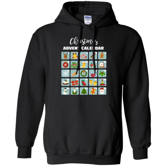 Christmas Calendar December 2018 Gift Shirt Black