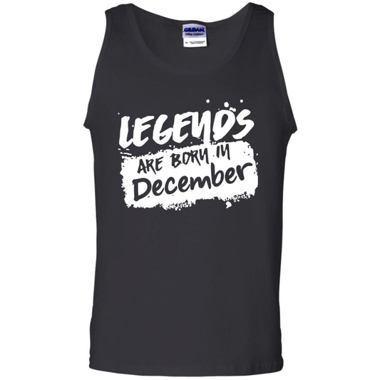 December Birthday Shirt Legends Are Born In December Black