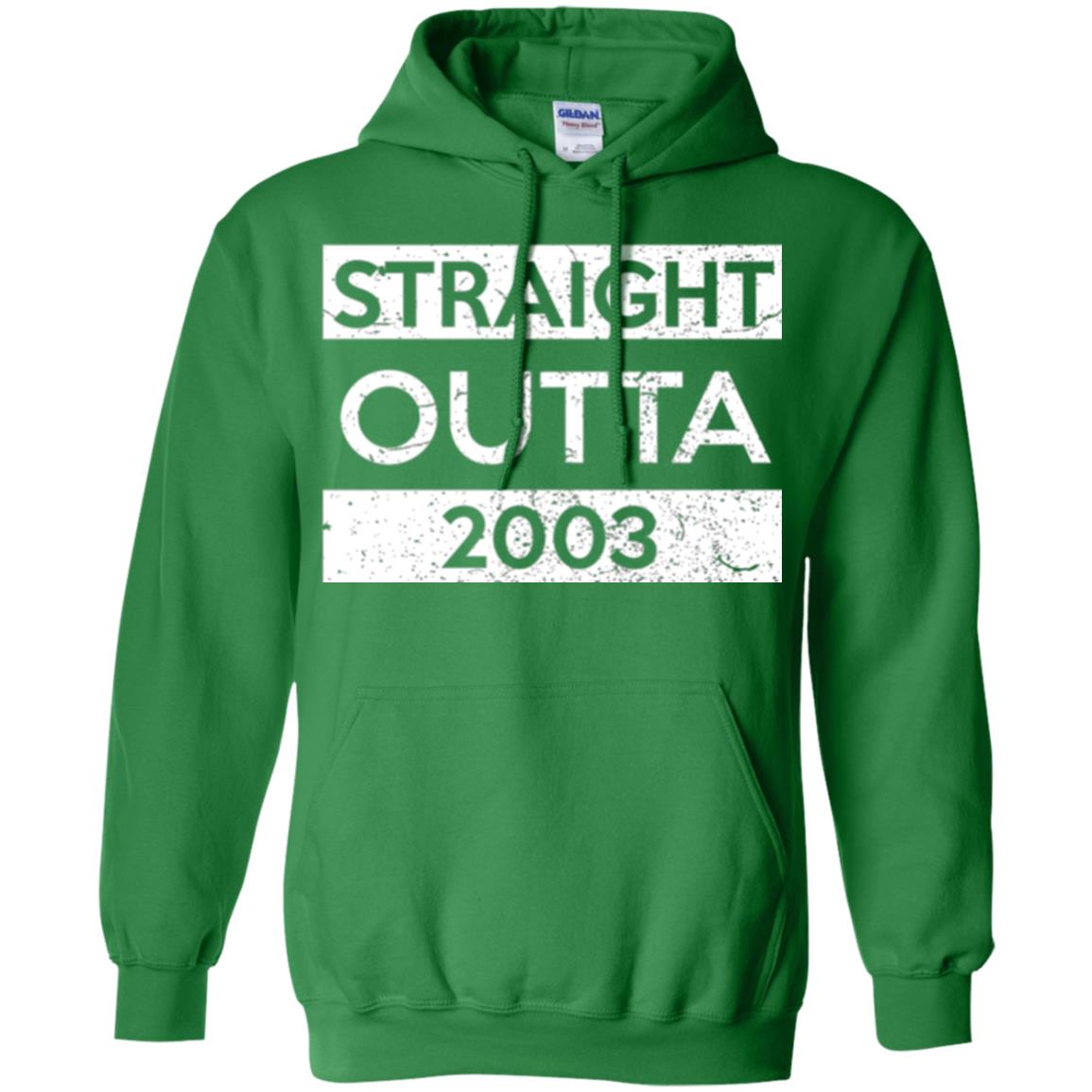 Brithday T-shirt Straight Outta 2003 Irish Green