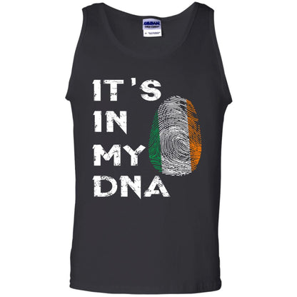 It's In My Dna Fingerprint Irish Ireland Gift Shirt Black