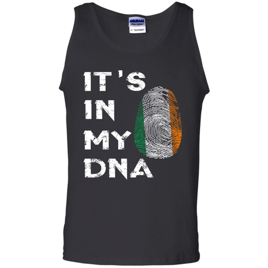 It's In My Dna Fingerprint Irish Ireland Gift Shirt Black