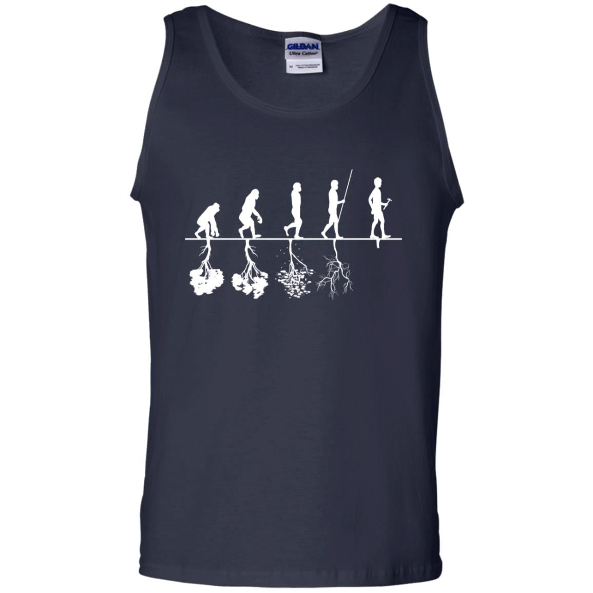 Evolution Tree Of Human Life Thinking Save Environment Shirt Navy