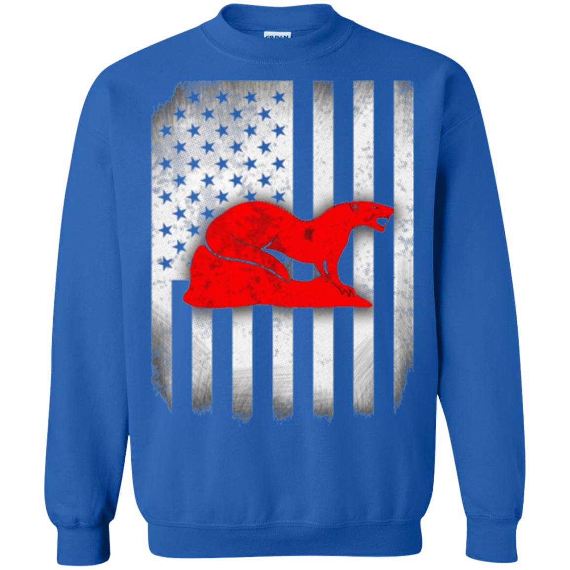 Mongoose Flag Of United States T-shirt Royal