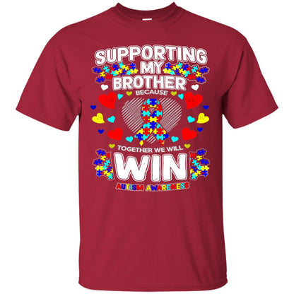 Autism Awareness Shirts For Supporting My Brother Cardinal