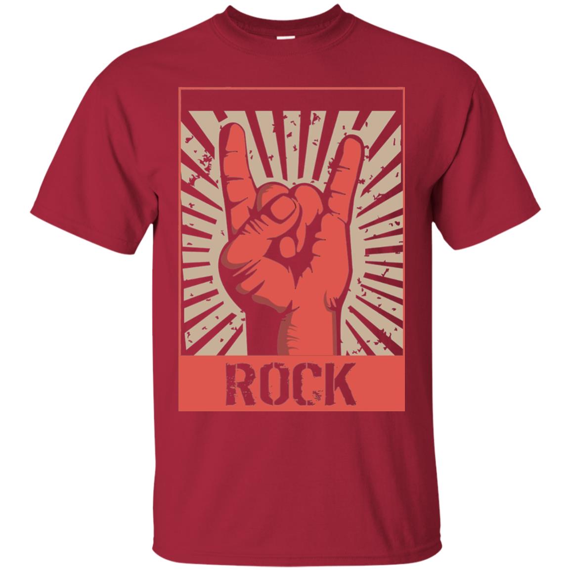 Vintage Rock Concert Band Poster 70s 80s Retro T-shirt Cardinal