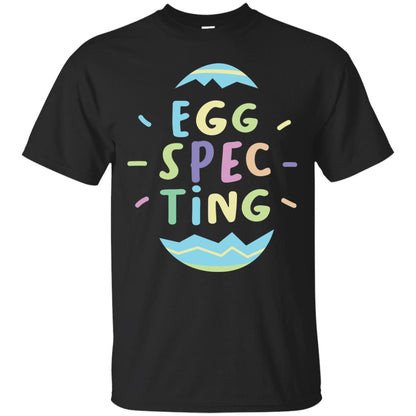 Eggspecting Funny Pregnancy Pregnant Easter Shirt Black