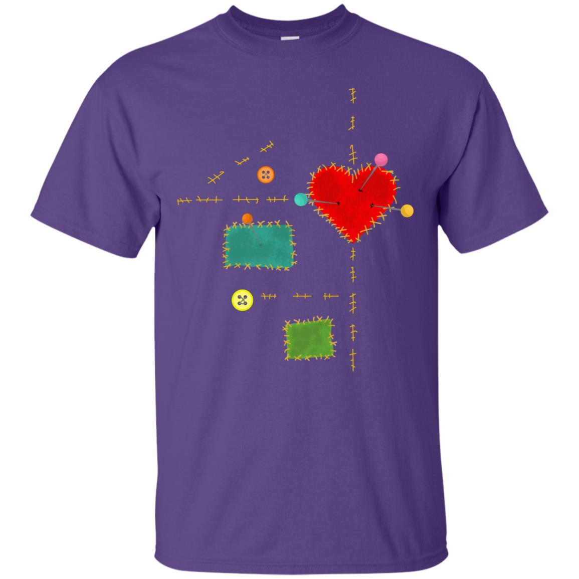 Voodoo Doll Halloween Costume Creepy Witchcraft Gift Shirt Purple