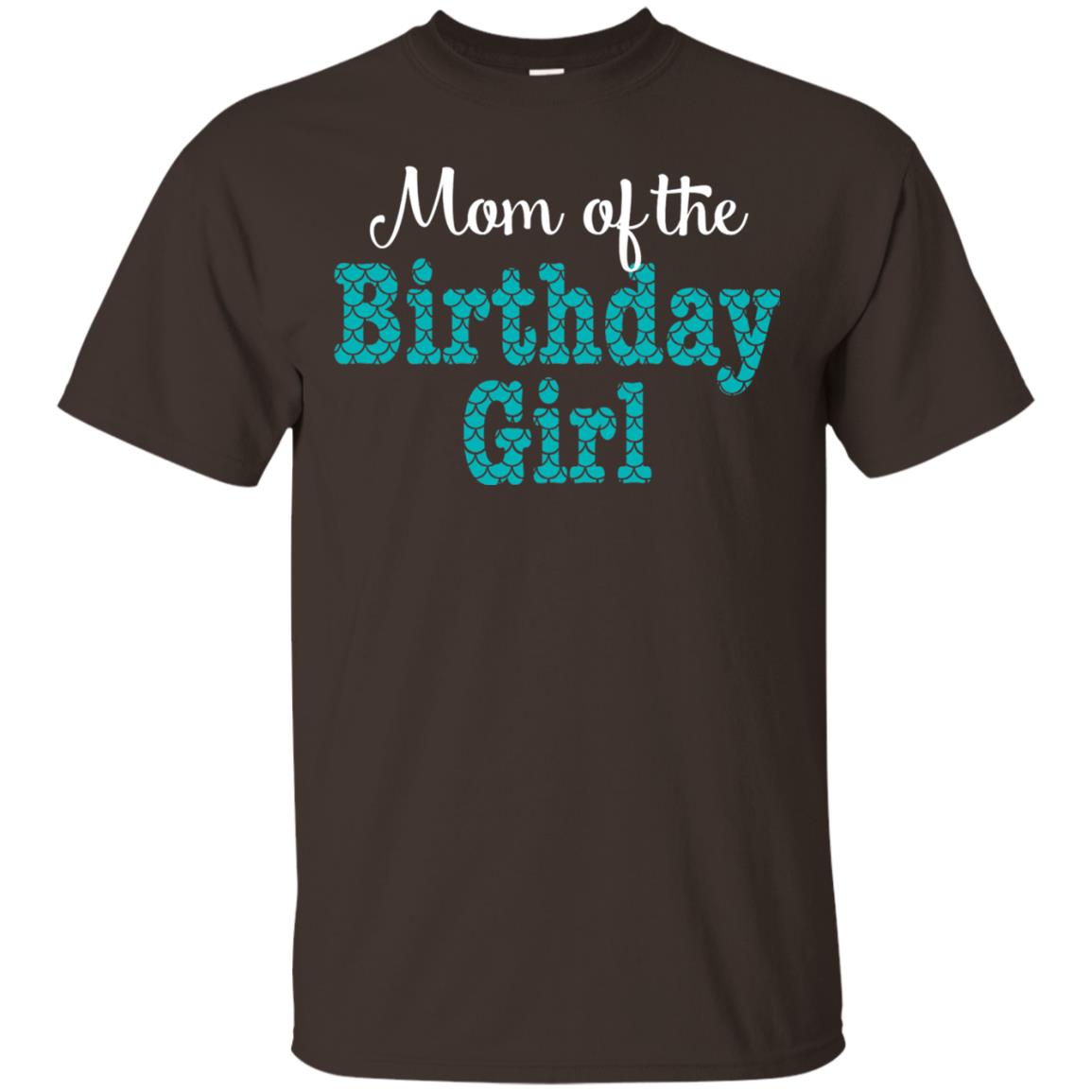 Mermaid Mom Shirt Mom Of The Birthday Girl Dark Chocolate