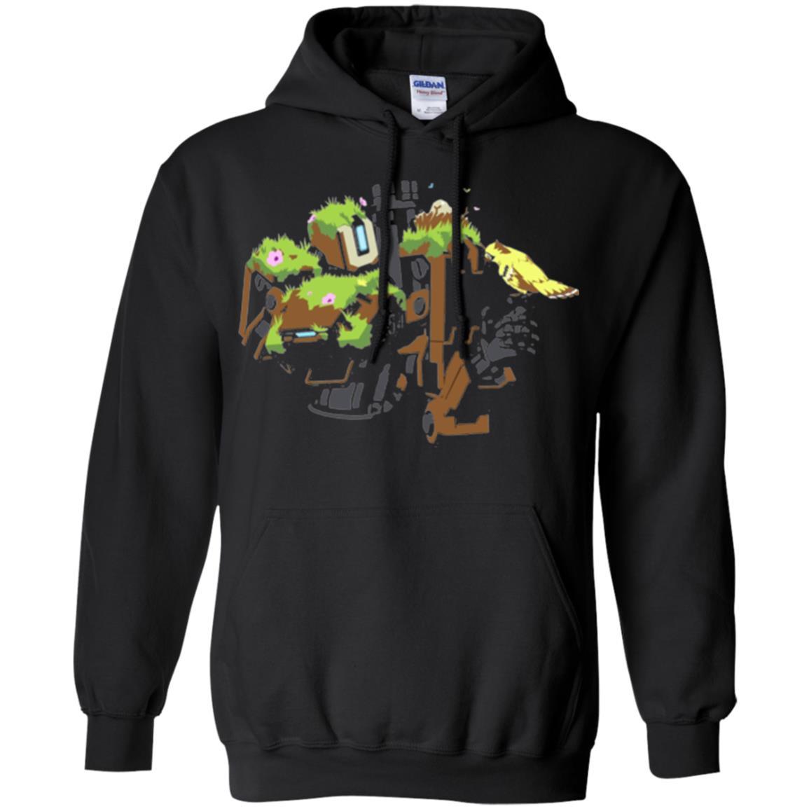 Film T-shirt Bastion Overgrown Spray T-shirt Black