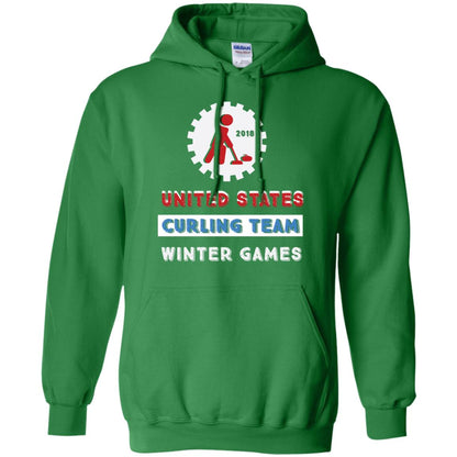 United States Curling Team Winter Games Curling Lover T-shirt Irish Green