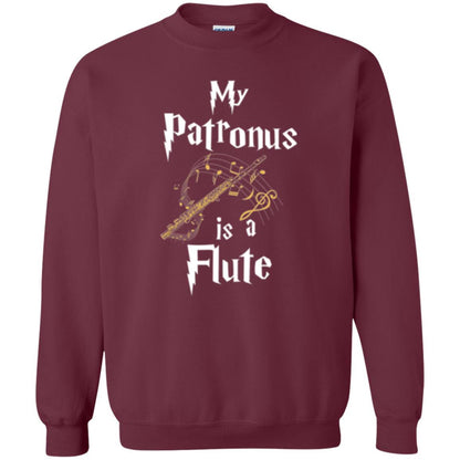 Musician T-shirt My Patronus Is A Flute Maroon
