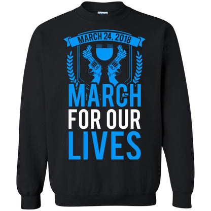 Anti Gun T-shirt March For Our Lives March 24 2018 Black
