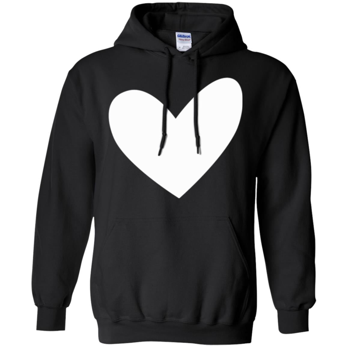 All About Heart T-shirt Cute Heart For Valentine Black