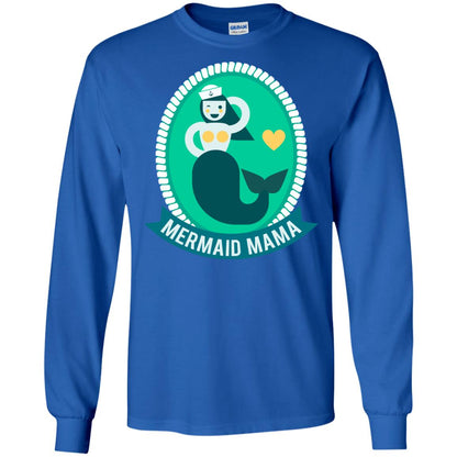 Mermaid Mama Cool Shirt For Grandma Love Mermaid Royal