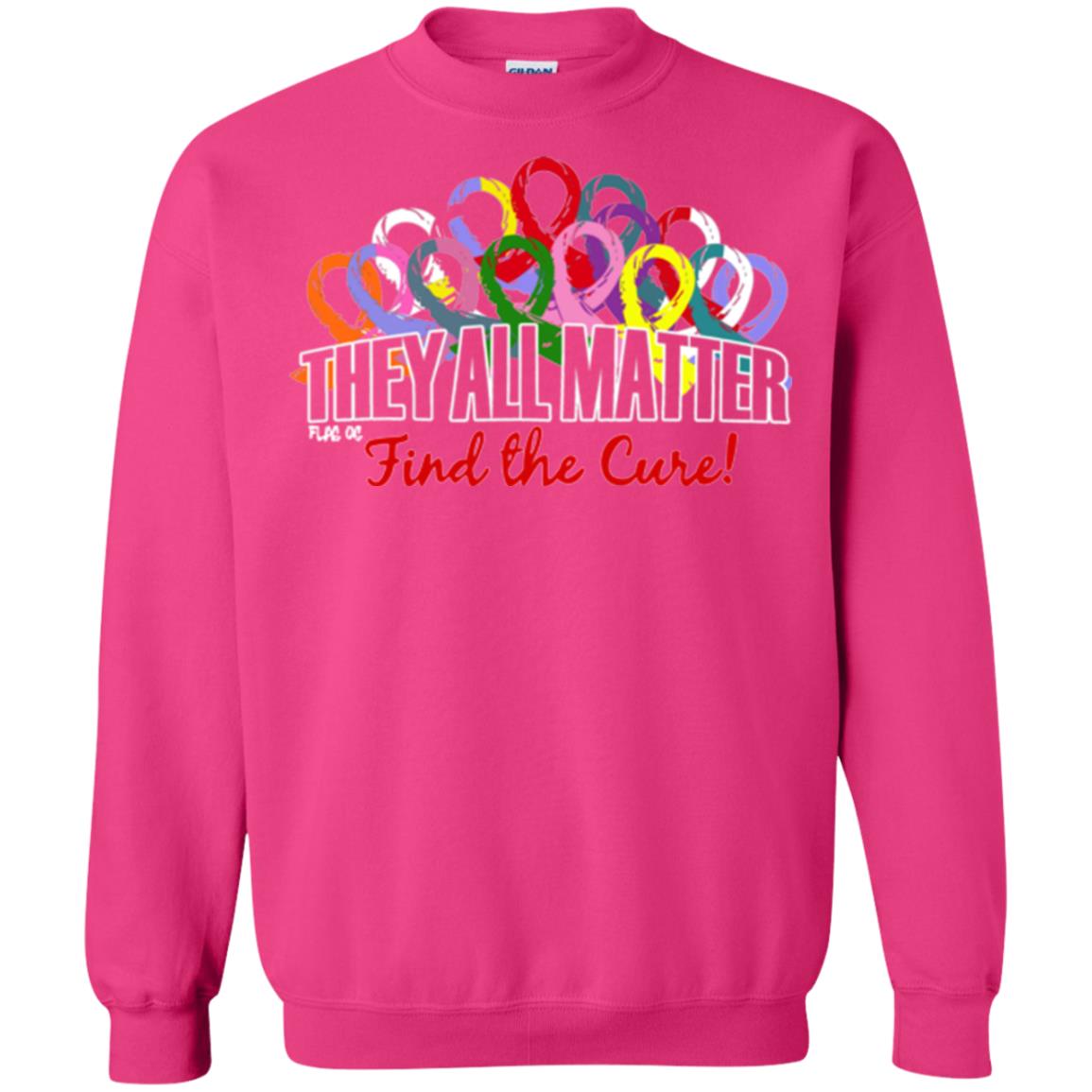 They All Matter Flag Of Find The Cure Cancer Awareness Shirt Heliconia