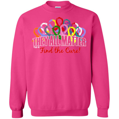 They All Matter Flag Of Find The Cure Cancer Awareness Shirt Heliconia