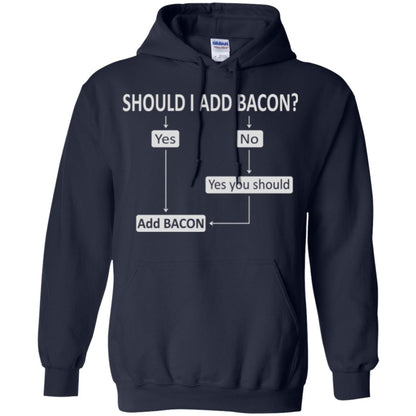 Bacon Lovers T-shirt Shoud I Add Bacon Navy