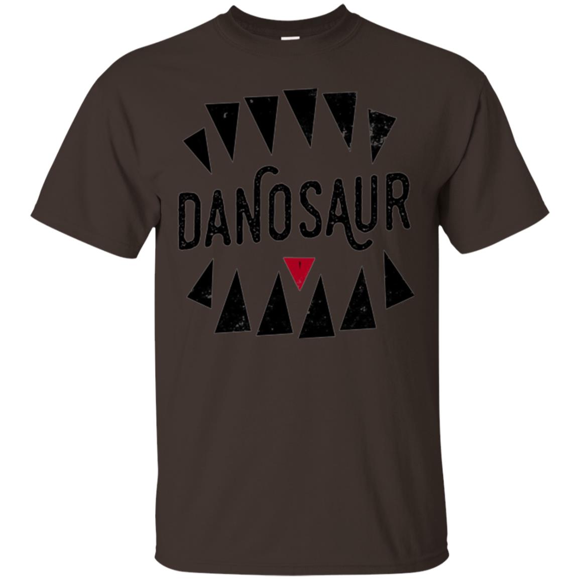 Dinosaus Lovers T-shirt Overly Excited Tourist Dark Chocolate