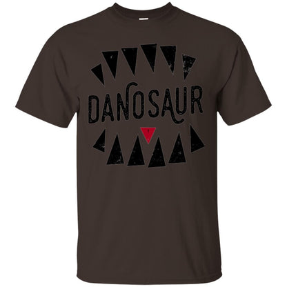 Dinosaus Lovers T-shirt Overly Excited Tourist Dark Chocolate