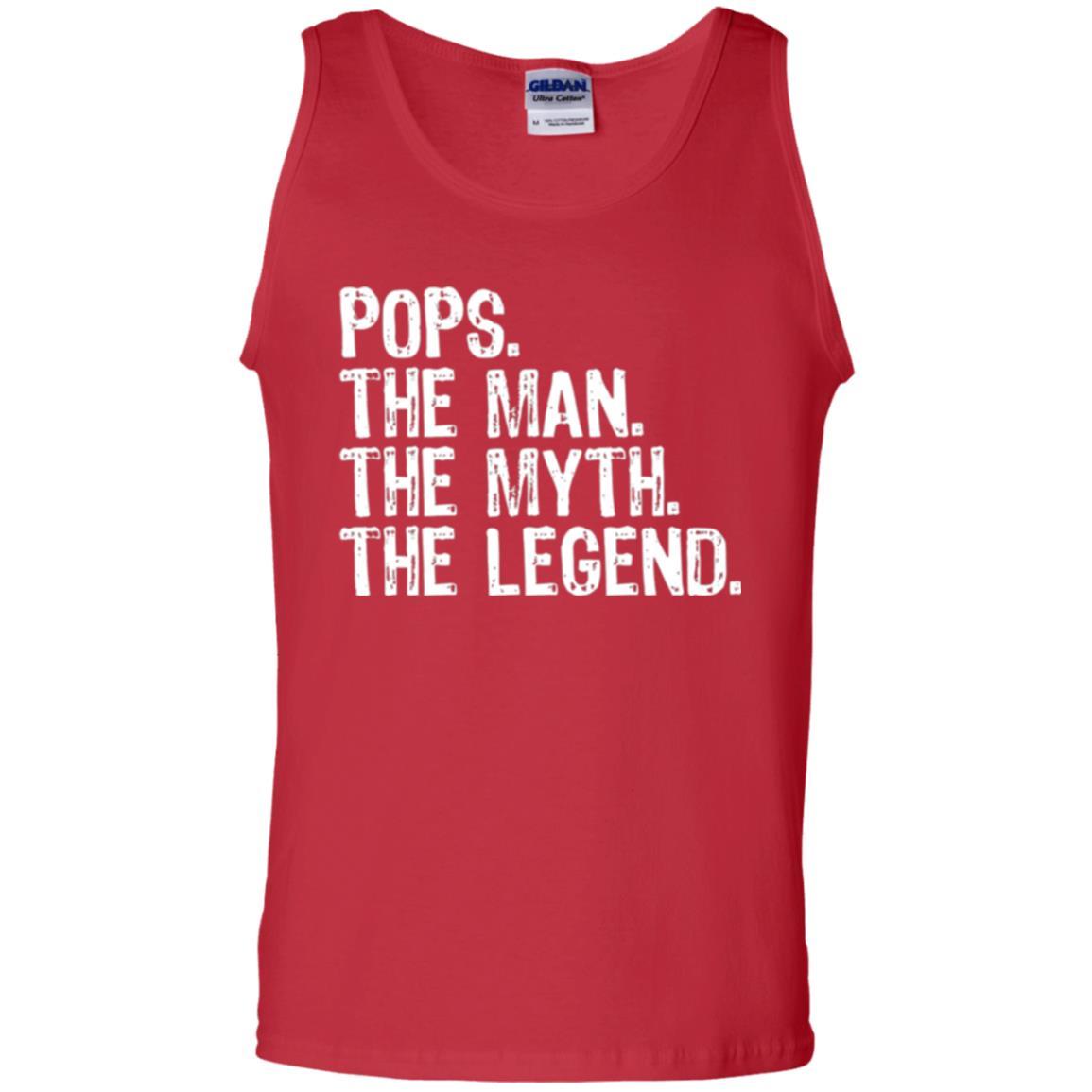 Daddy T-shirt Pops The Man The Myth The Legend Red