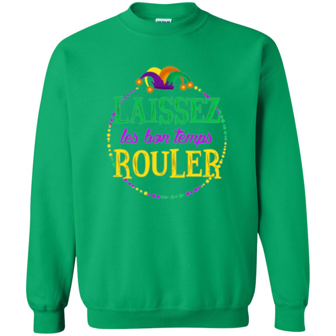 Mardi Gras T-shirt Laissez Les Bon Temps Rouler Irish Green