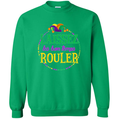 Mardi Gras T-shirt Laissez Les Bon Temps Rouler Irish Green