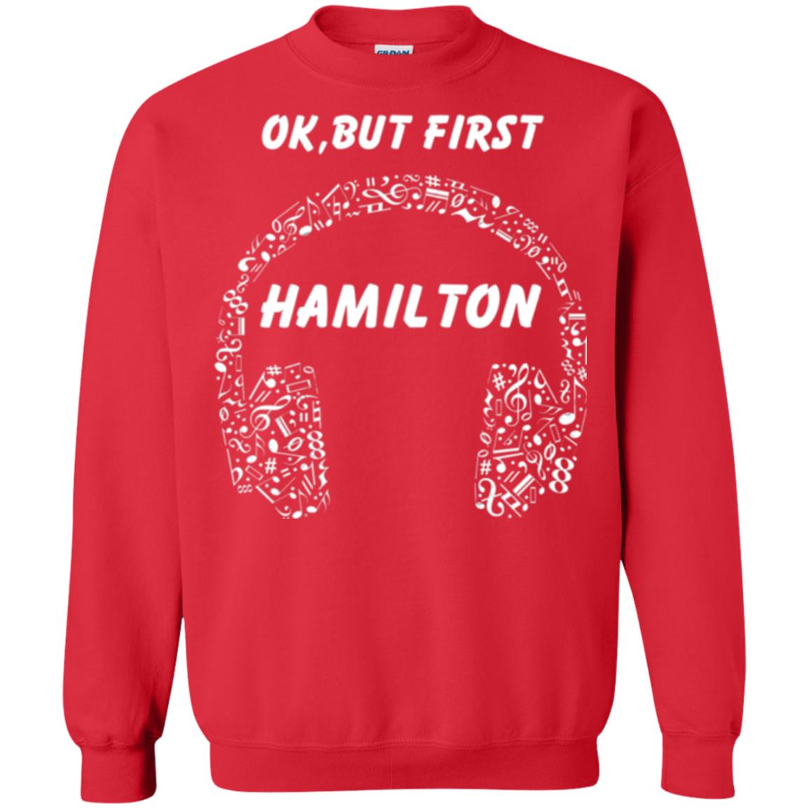 An American Musical Ok, But First Hamilton Ear Phones Red