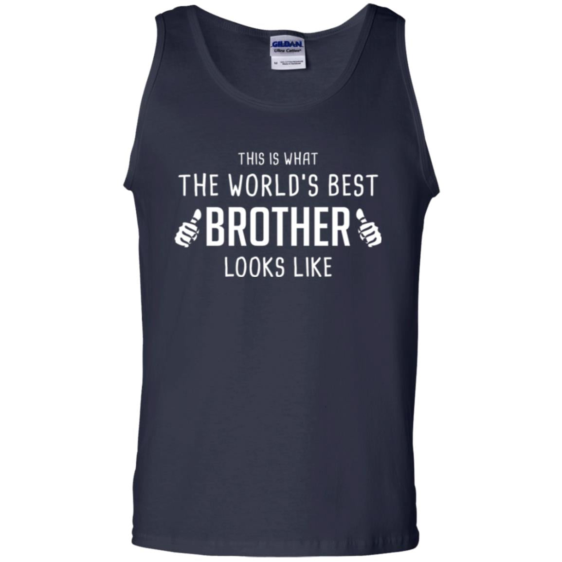 Brother T-shirt This Is What The Worlds Best Brother Looks Like Navy