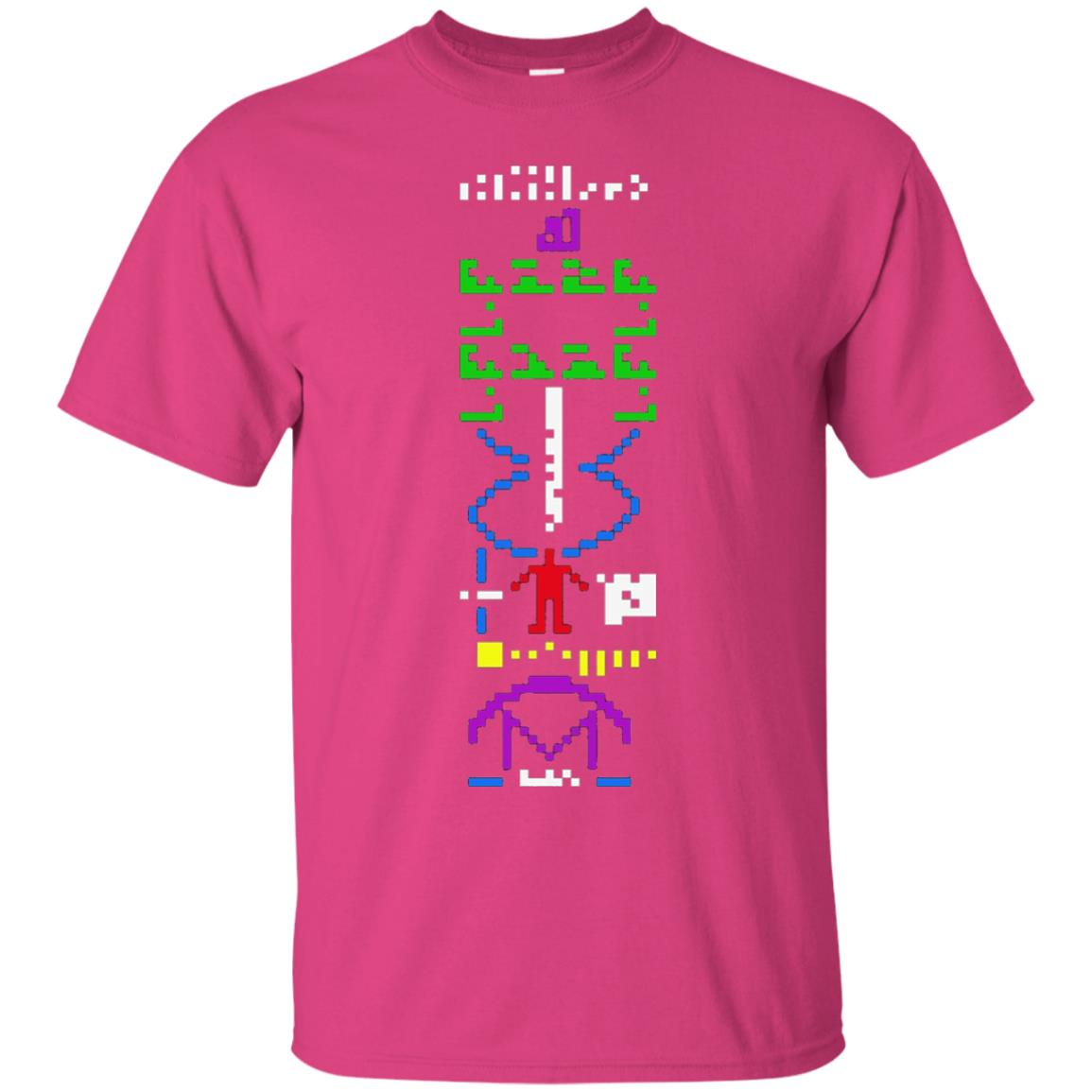 Astronomer T-shirt 1974 Arecibo Message Cool Space Exploration Heliconia