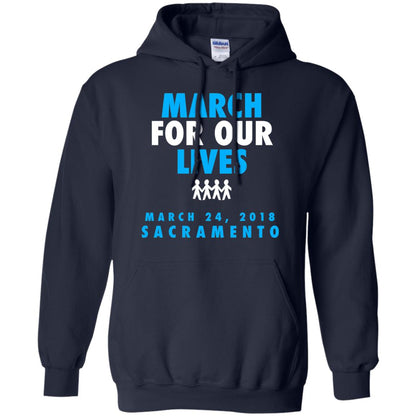 March For Our Lives March 24 2018 Sacramento Anti Gun T-shirt Navy