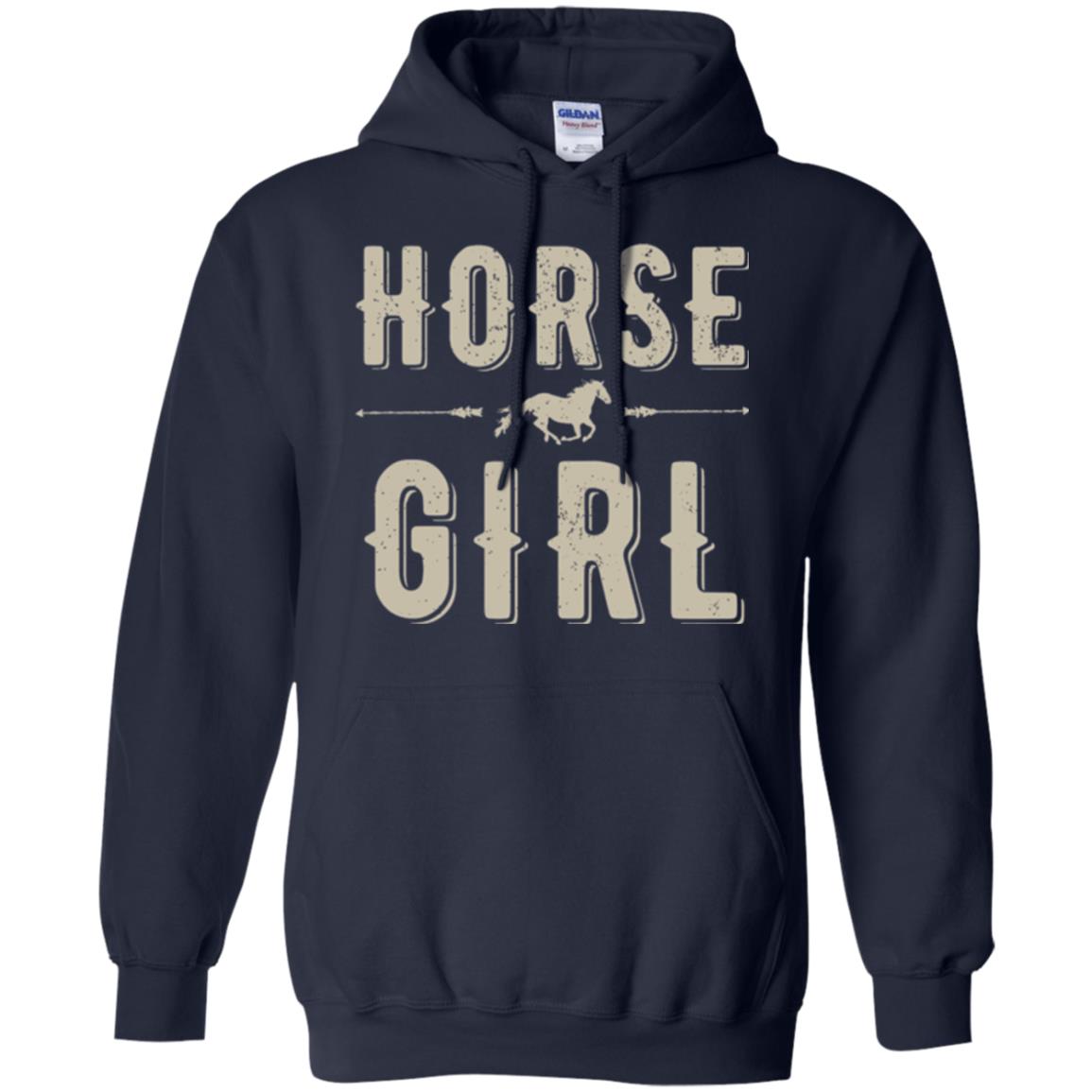 Horse Girl T-shirt Navy