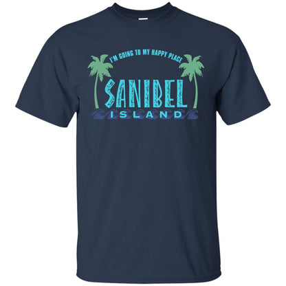 Sanibel Island Im Going To My Happy Place Summer Shirt Navy