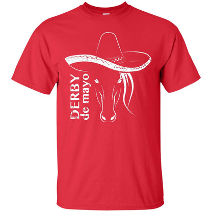 Derby De Mayo Sombrero Horse Race Shirt Red