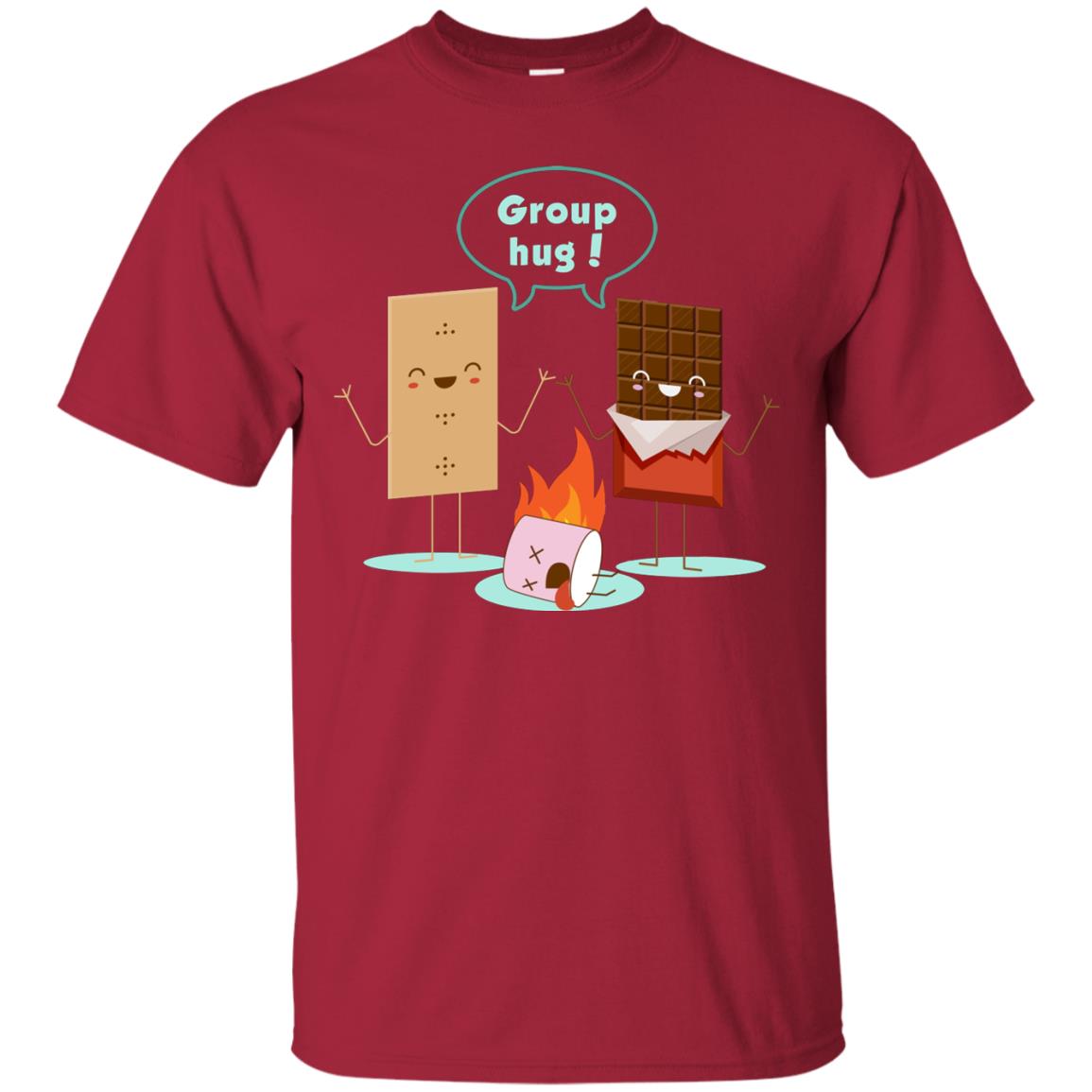 Funny Smores Chocolate Marshmallow Hiking Camping T-shirt Cardinal