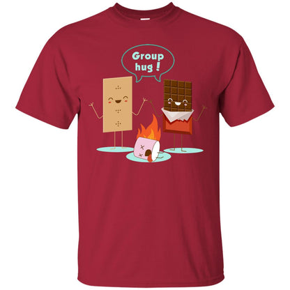 Funny Smores Chocolate Marshmallow Hiking Camping T-shirt Cardinal