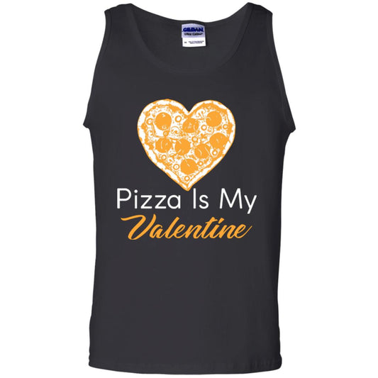 Pizza Lover T-shirt Pizza Is My Valentine Black