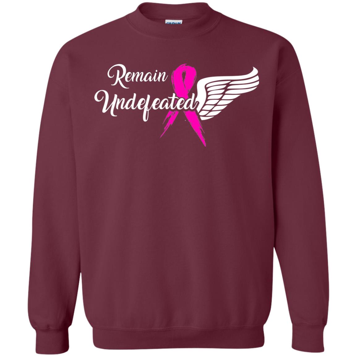 Breast Cancer T-shirt Remain Undefeated Maroon