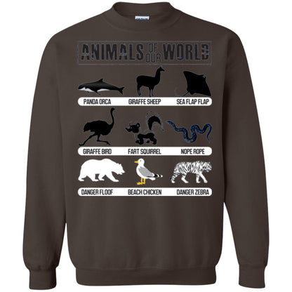 Save Animals Of Our World T-shirt Dark Chocolate