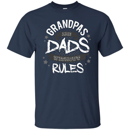 Grandpas Are Dads Without Rules Papa Shirt Navy