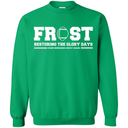 Football T-shirt Scott Frost 2018 Make Nebraska Irish Green