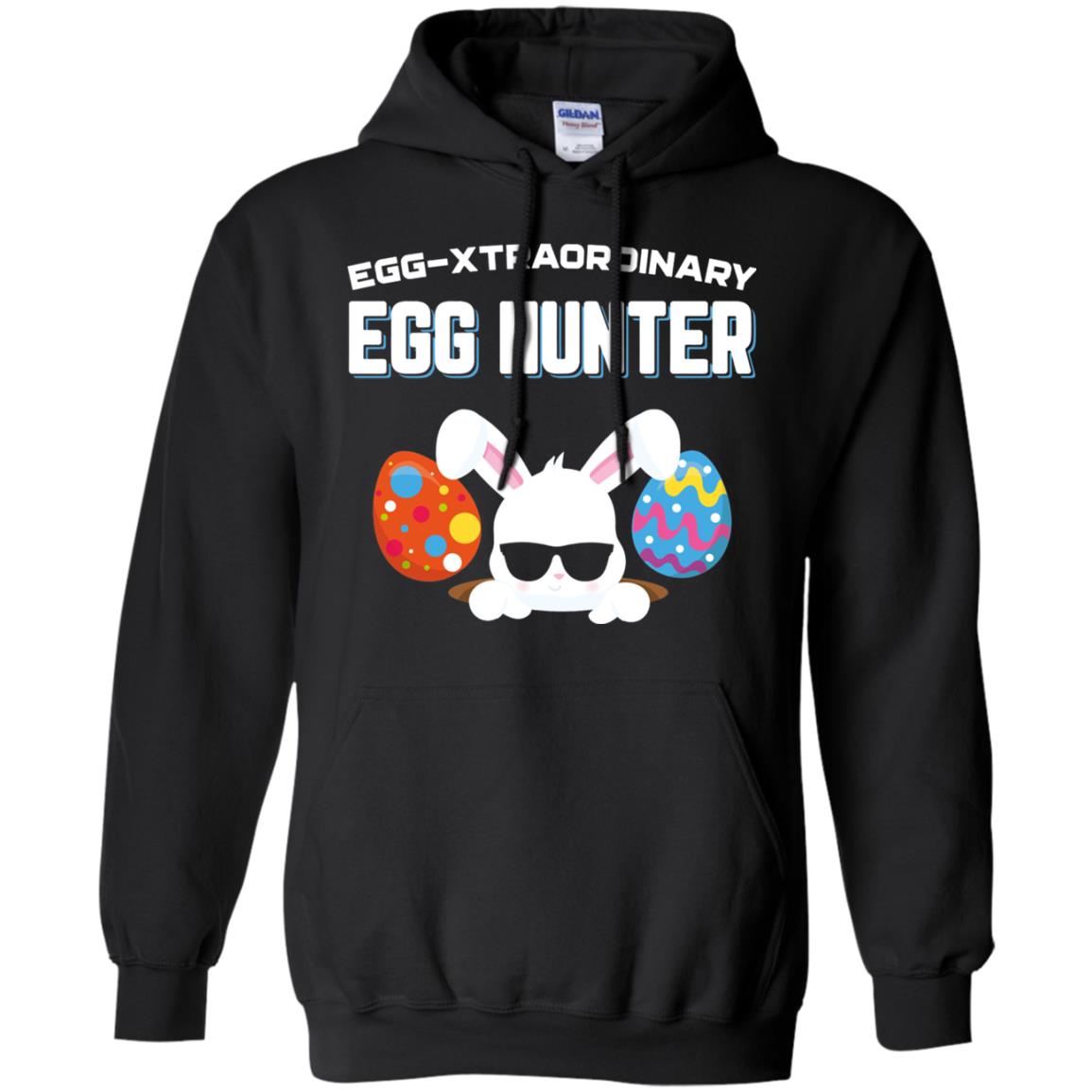 Egg-xtraordinary Egg Hunter Easter Shirt Black