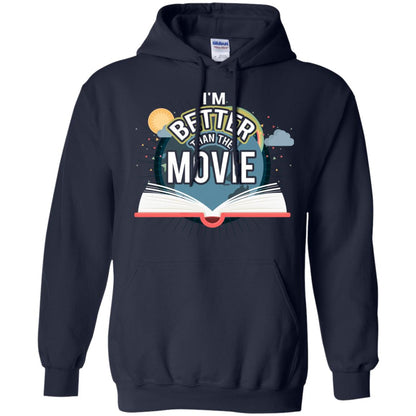 Im Better Than The Movie Bookworm T-shirt Navy
