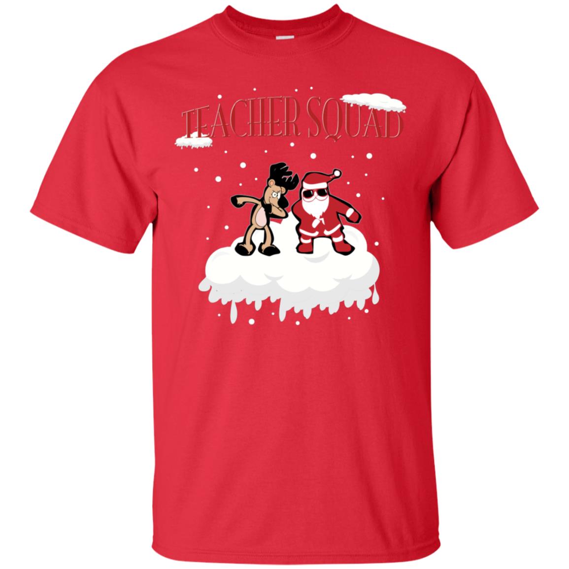 Teacher Squad Teaching X-mas Gift Shirt Red