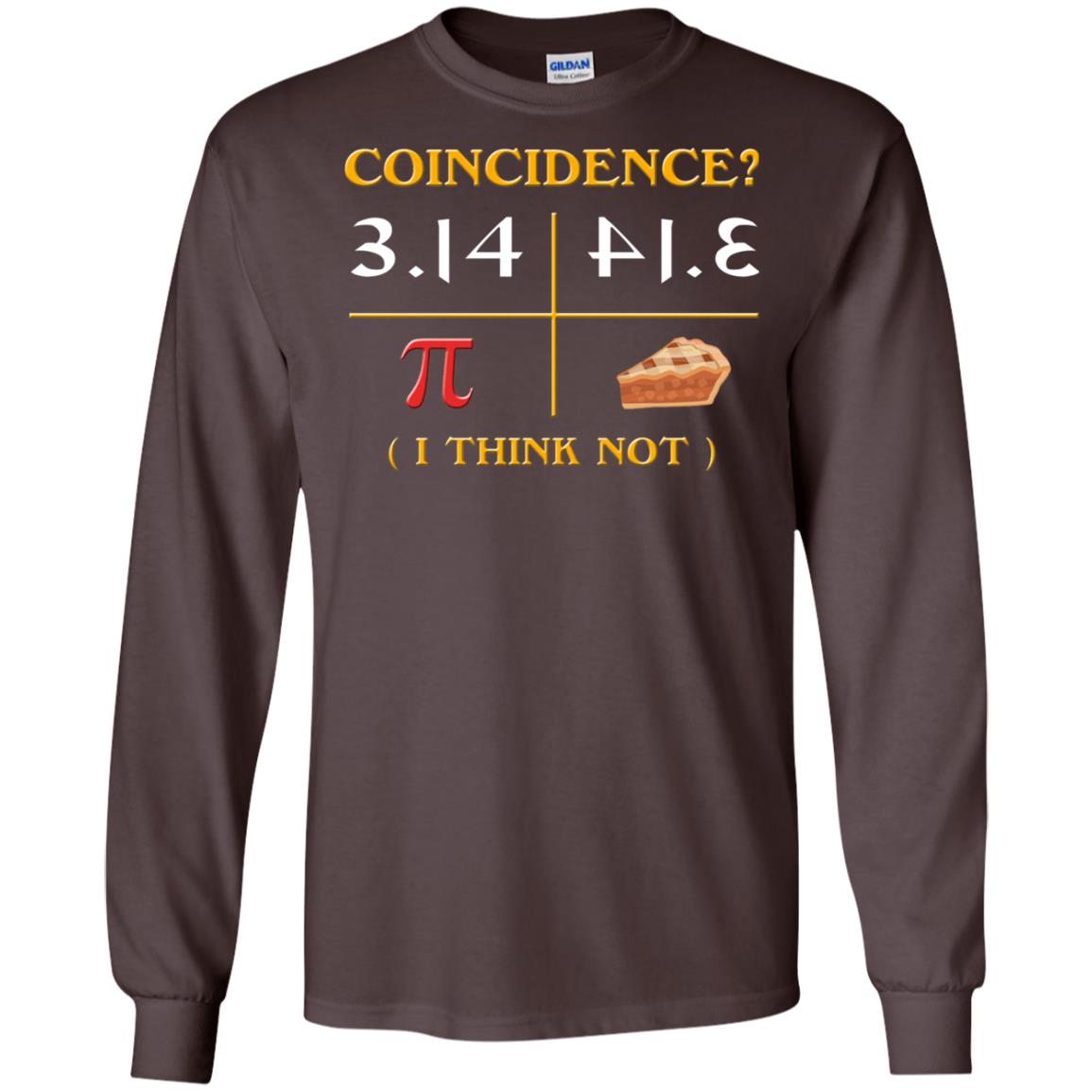 Pi Day 2018 Funny Pie Style T-shirt For Math Geeks Dark Chocolate