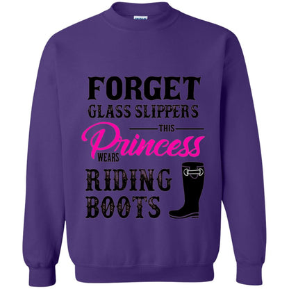 Forget Glass Slippers Princess Wears Riding Boots Purple